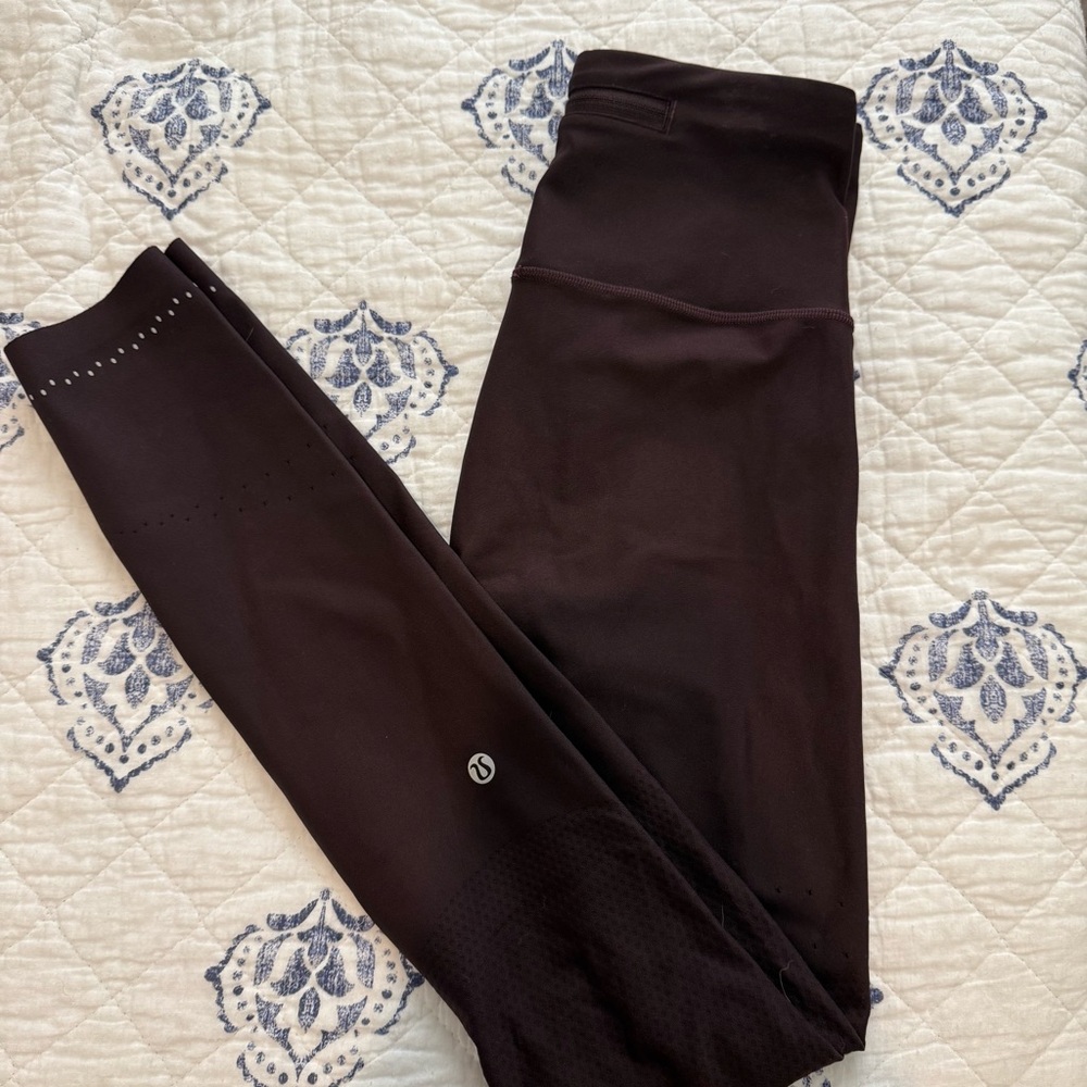 lululemon Athletica Deep Brown/Plum Leggings